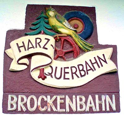 Brockenbahn sign, Harz