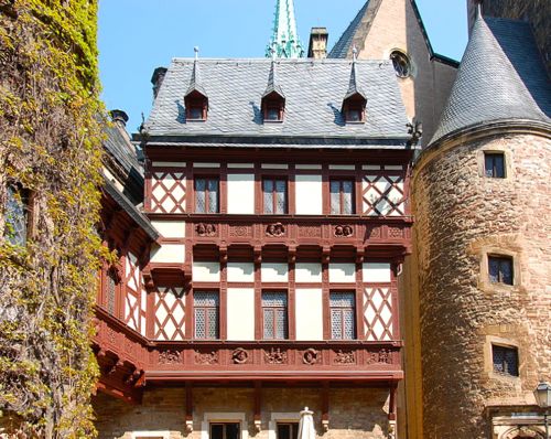 Wernigerode Castle courtyard, Harz, Germany