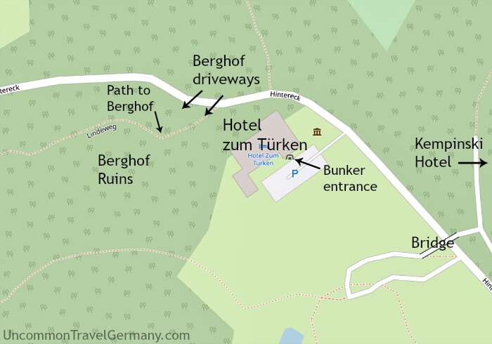 Hitler's Berghof Map